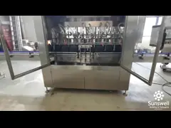 Programmable линейный тип машина завалки бутылки алкоголя гравитационной подачи video