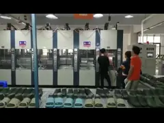 Тапочка ЕВА пенясь/машина инжекционного метода литья сандалий/ботинок ботинок video