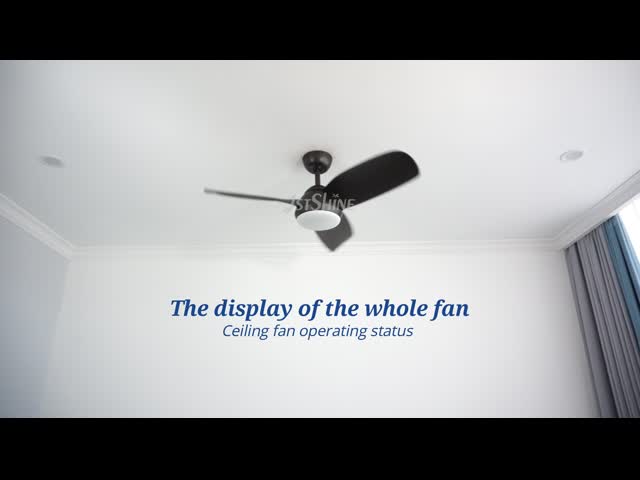 Noiseless Energy Saving DC Motor 3 Colors Change Led Ceiling Fan Light For Bedroom