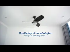 Noiseless Energy Saving DC Motor 3 Colors Change Led Ceiling Fan Light For Bedroom video