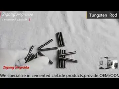 Отшлифованные заготовки карбида штанги К20 П10 карбида вольфрама твердые для сверл video