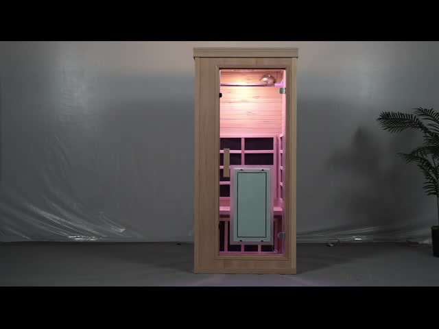 低いEMFの1つの人の屋内小型木の完全なスペクトルの乾燥したサウナ部屋