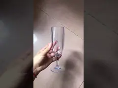 Наградные Recyclable пластиковые стекла 180ml 6oz Шампань ломкие video