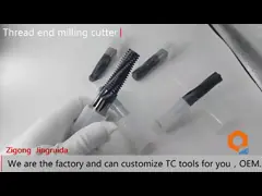 Мулти фреза конца тангажа для потока твердого металла М3 М4 М5 М6 М10 М12 video