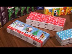 Ультрамягкая рельефная ткань 1/2/3Пли девственная целлюлоза печатная стандартная коробка бумаги для тканей лица video