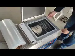 Поднос PP дисплея 200 x 130 x 20mm пластиковый нагревает дисплей подноса мяса сокращения video