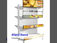 дисплей LCD Адвокатуры края полки супермаркета 120cm протягиванный video