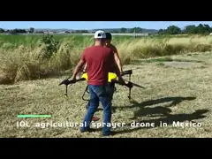 трутни окуривания UAV спрейера трутня земледелия 32L для пестицидов подрезывают распылять video