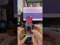 Течь Podcast микрофон игры USB RGB Mic конденсатора для ПК PS4 PS5 ноутбука video
