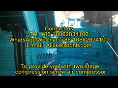 компрессор воздуха винта 2 этапов 100хп 75кв для общепромышленного оборудования video