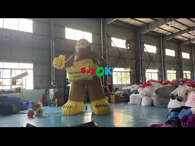 Gigante personalizado Gorilla For Commercial Advertising inflável do tamanho