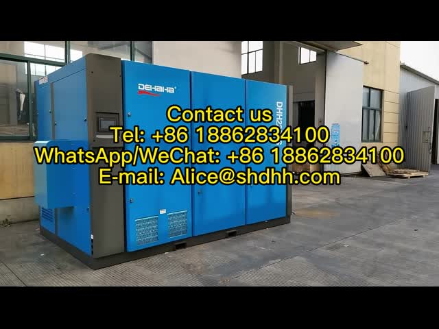 90kW 125HP オイルフリースクリューエアブロワー 永久磁石サイレントエアブロワー