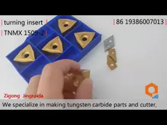Инструменты карбида вольфрама OEM/ODM токарные вставки из цементированного карбида tnmx 1509-2 video