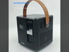 Flyin P12 1080P Max 4K Мини-проектор 9000mAh Аккумулятор Внешнее видео 400 ANSI Люмен Android 9 2GB/16GB DLP Link 3D Проектор