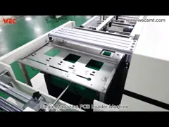 Производственная линия машины SMT затяжелителя PCB журнала WEC одиночная video