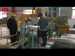 Vertical semi-auto steel coil packing machine