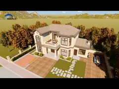 2 Storey Prefabricated Villa House With Light Steel Framing House Kits