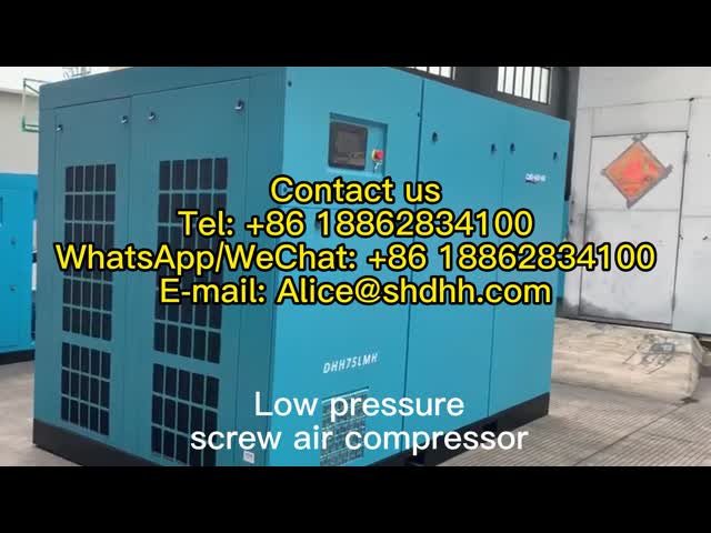 Electric Industrial Low Pressure Screw Compressor 50hp 37kw 2 - 5bar