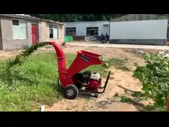 Дом 15HP используя двигатель дизеля резца ветви шредера деревянной щепки небольшой video