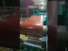 China 0.13 X 1219MM Prepainted Steel Coil , Red Color Coated Coil G550 Z60 supplier