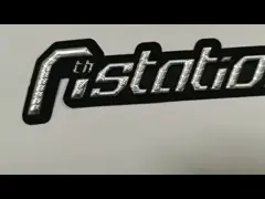 Brand Name Logo Embossed 3D TPU Patch For Football Club Clothes