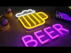 China LED Custom Neon Signs Club / Restaurant Suit 12V DC Working Voltage supplier