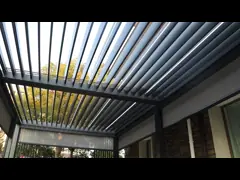 Водоустойчивая на открытом воздухе пергола шторок ролика моторизованная с алюминиевой шторкой video