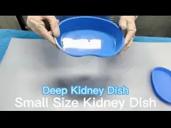 Plastic Disposable Kidney Dish Transparent 800cc With Curved Mouth
