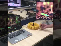 70 Meters 48Gbps HDMI 2.1 8K HDMI Fiber Optical Cable AOC TPU Yellow Jacket