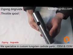 Подгонянный карбид вольфрама нести части для втулки рукава носки втулки дросселя video