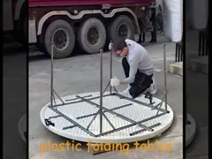 портативная машинка круглого стола HDPE 5ft пластиковая складная для на открытом воздухе события партии video