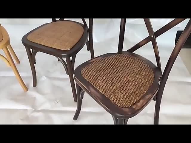 Стулья Bentwood мебели банкета свадьбы стула нордического креста x Mordern деревянного задние видео