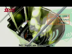 AC Power Tennis Ball Machine Launcher S3015 With External Battery 