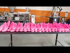 Энергосберегающий роторный тип ботинки ПВК дам делая машину для студня тапочки сандалий обувает короткие ботинки video