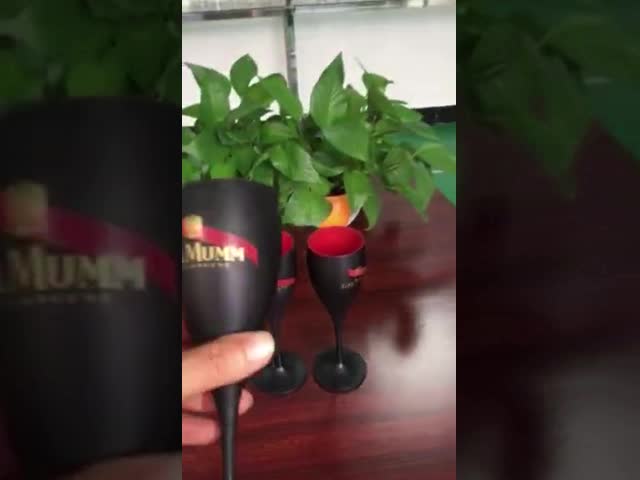 Party 150ml Plastic Champagne Glasses Cocktail Plastic Wine Goblet Customized Color And Logo