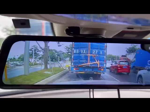 ODM IPS タッチスクリーン フル HD 車 DVR カメラ デュアル レンズ ダッシュ カム 6X デジタル ズーム