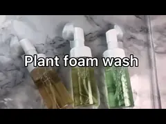 Органическая сияя розовая пенясь забота кожи ISO22716 мытья 120ml стороны video