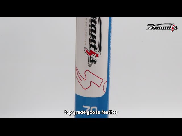 屋外のDmantis D70のためのトーナメントの等級のバドミントンのガチョウの羽Shuttlecock