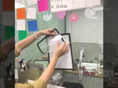 Съемный держатель для документов Двойной боковой дисплей Круглая угловая рамка для файлов RFW1906 video