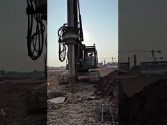 165kNm 80m/Min Hydraulic Pile Machine Hole Rotary Auger Drilling Rig 1500mm