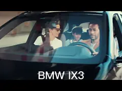 Ряд среднего размера SUV 4x4 550km автомобиля IX3 EV BMW электрический электрический максимальный video