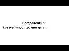 Система хранения энергии дома батареи КЭ 51.2В 100АХ установленная стеной video