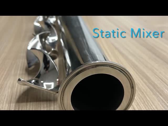 Epoxy-Coated Flanged Ends Clear Static Mixer