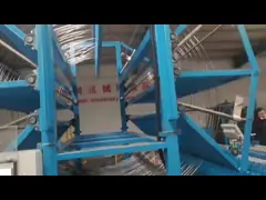 Питаясь апертура 50*50mm стальная ячеистая сеть катушки делая линию машины автоматически video