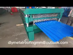 Гальванизированный сверните спиралью крен 0.8mm трапецоидальный формируя машину 4m/Min video