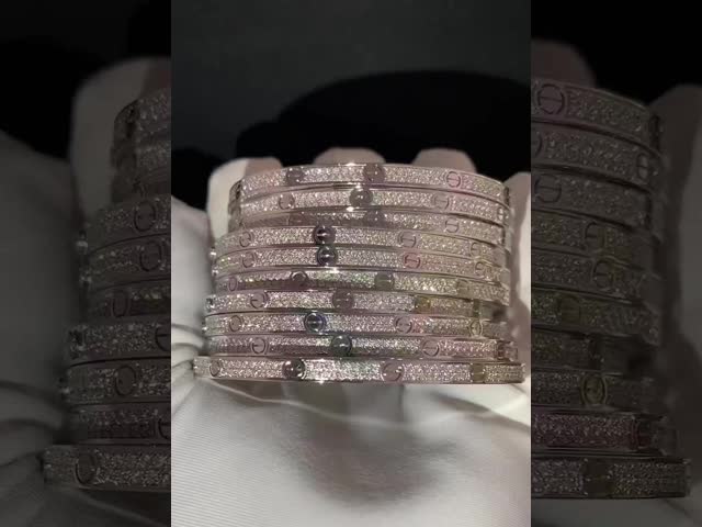 ювелирные изделия браслета золота браслета 18k любов диаманта Cartier высокой фабрики Китая ювелирных изделий бренда изготовленной на заказ полные видео