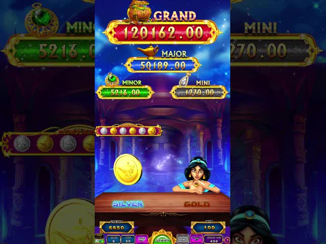 Dual Touch Screen Slot Machine Board Game Aladdin Lamp Free Bonus