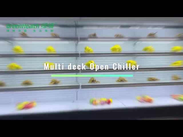 フルーツ野菜のMultideckの冷やされていた開いたスリラーを冷却するファン