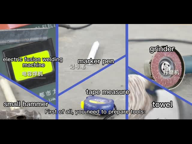 Труба обслуживания воды полиэтилена HDPE трубы стального скелета сетки пластиковая составная видео