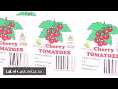Стикеры сусального золота изготовленные на заказ приносят плоды упаковывая изготовленный на заказ напечатанный ярлык Rolls video